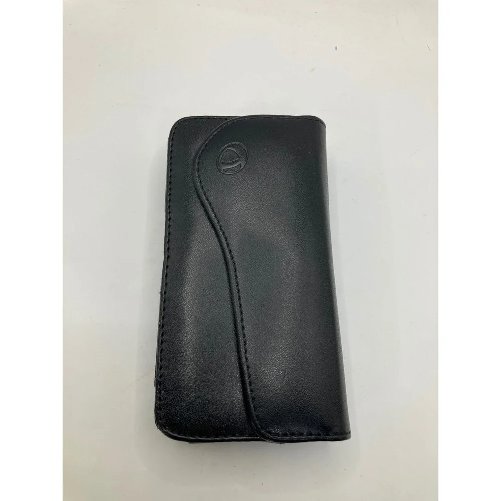 Black Leather Vertical Cell Phone Holster Case with‎ Belt Clip